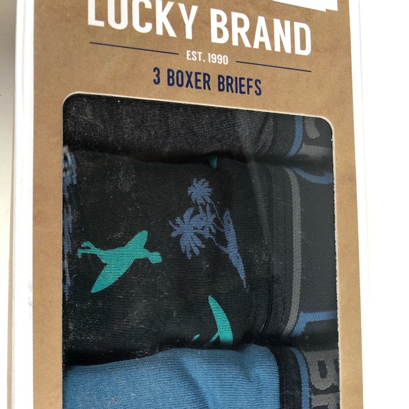 Lucky Brand Boxer Briefs 6 prs NWT Logo Waistband - Picture 6 of 8